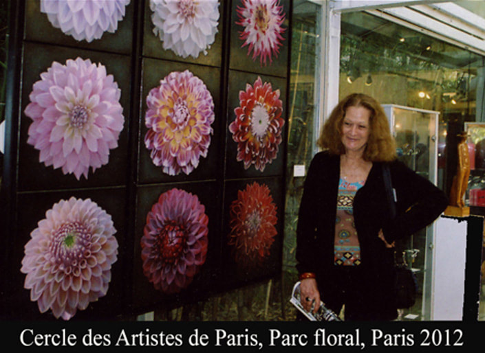 Louise Girardin, Dahlias, cercle des artistes de Paris, Parc floral, Paris