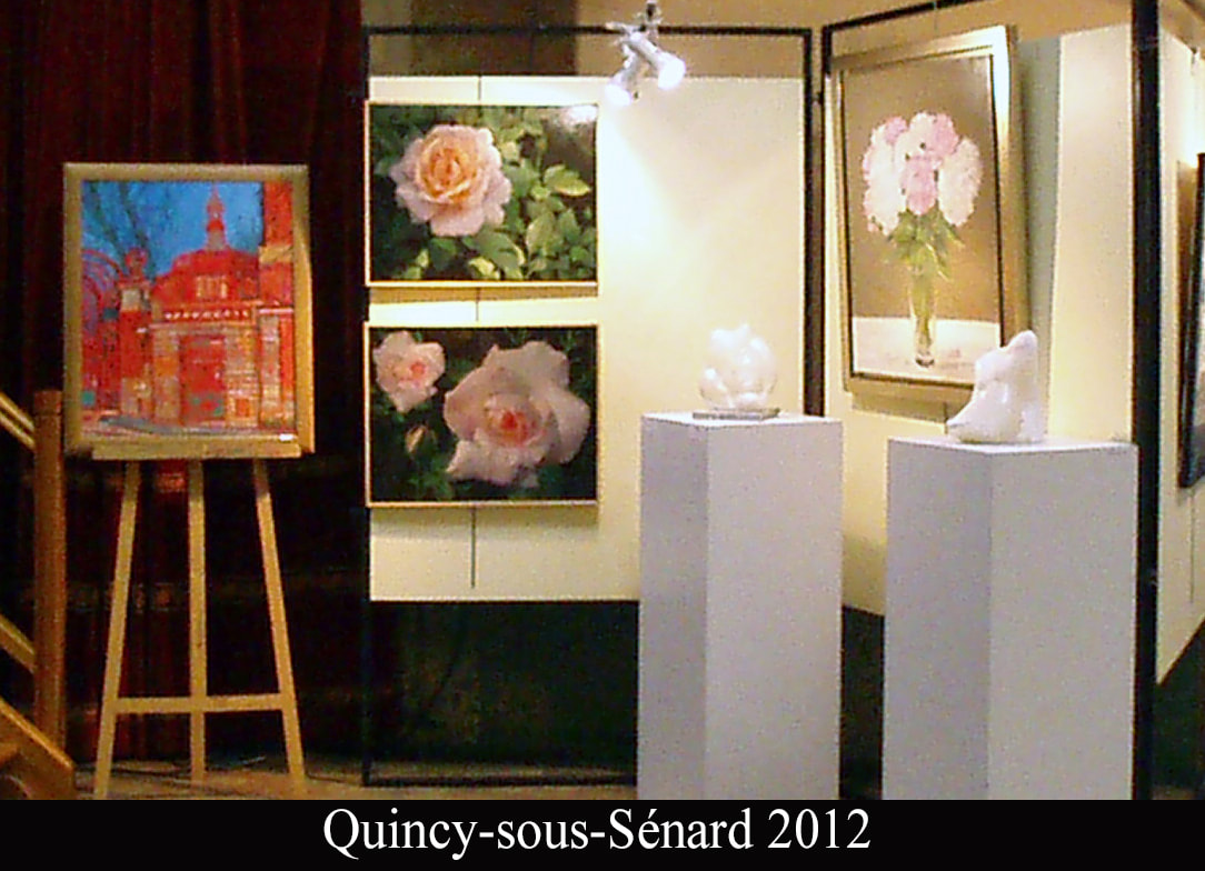 Louise Girardin, roses au jardin, salon de Quincy-sous-Sénard